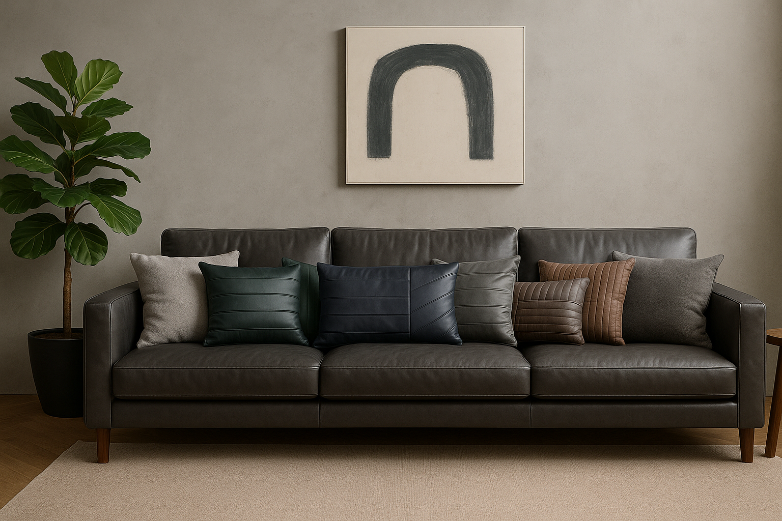 Coria Cushion Navy by AYTM