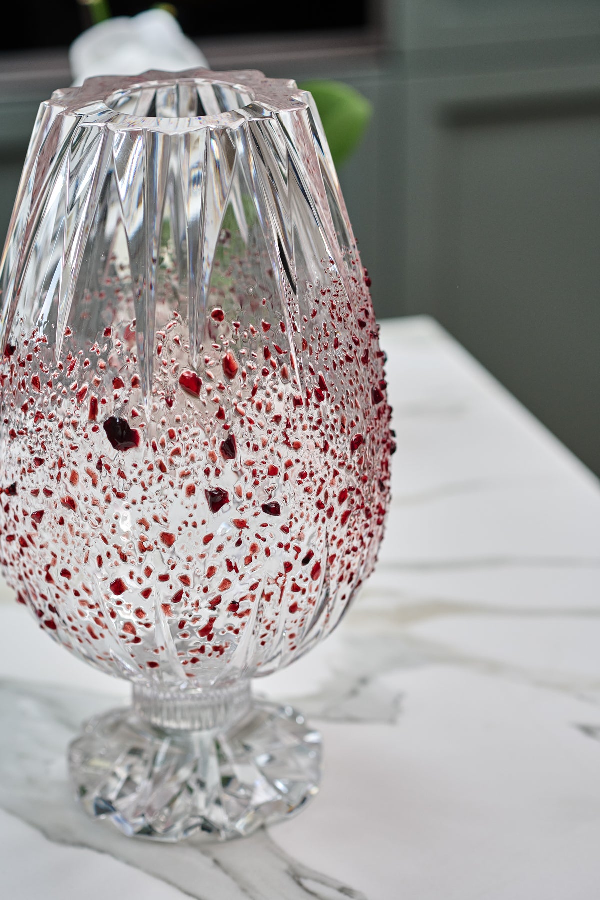 Graffiante Red Vase by Mario Cioni & Tondo Doni
