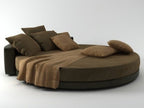 Glamour Round Bed by Ivano Redaelli