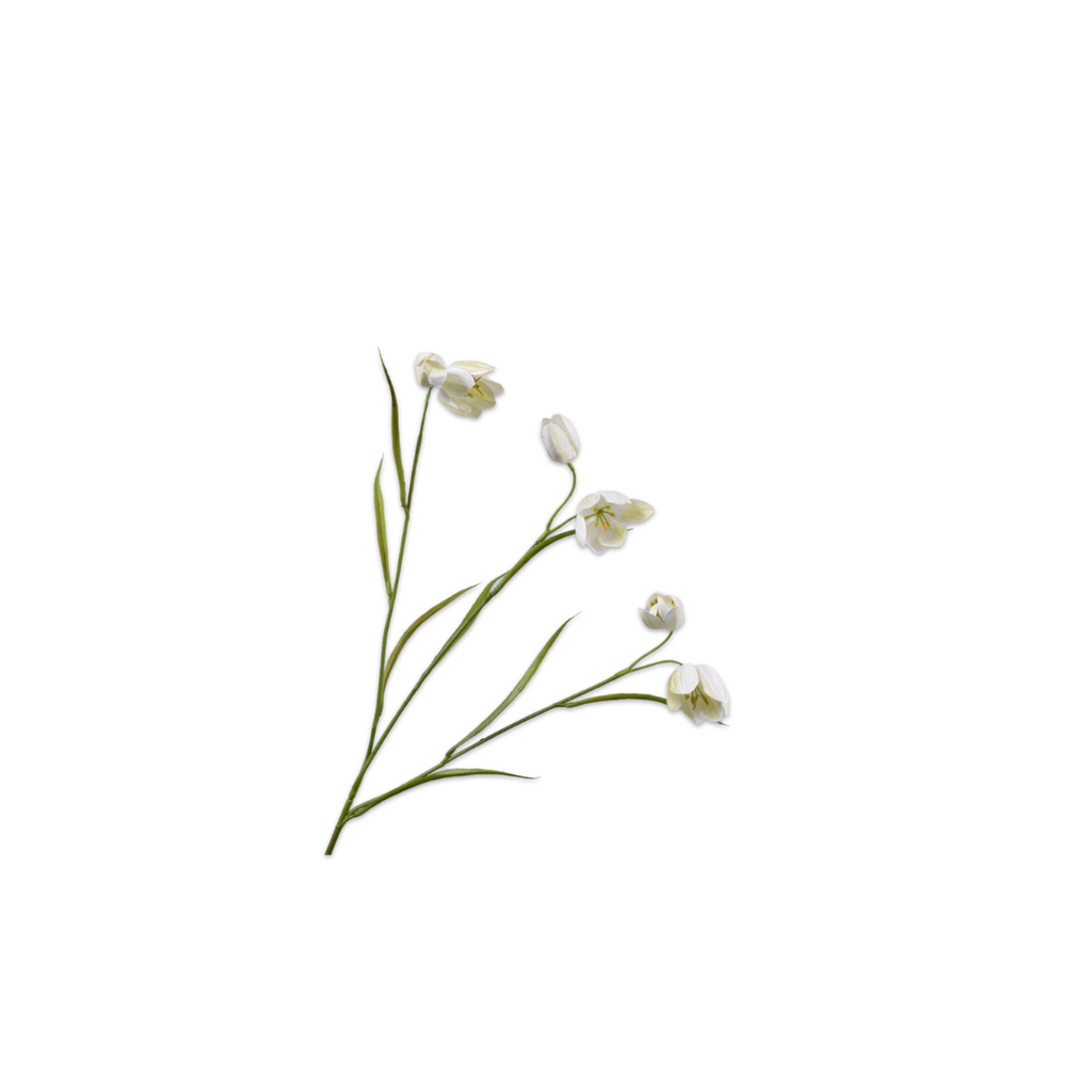 Fritillaria Spray Cream Green by Silk-Ka