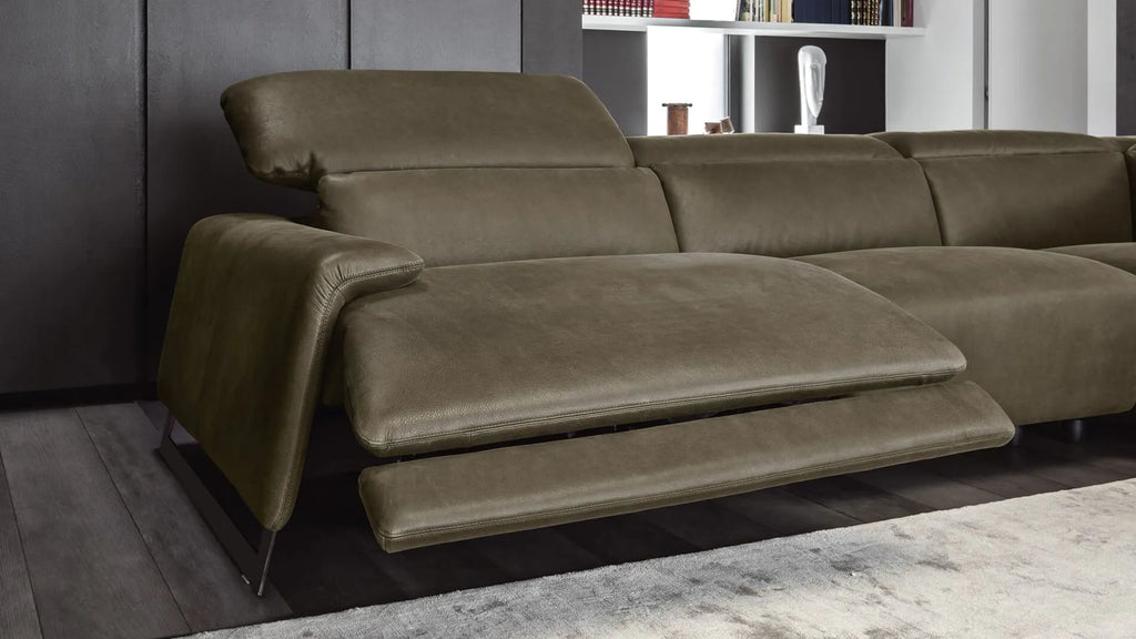 Canaletto Italian Leather Sofa by Nicoline Italia