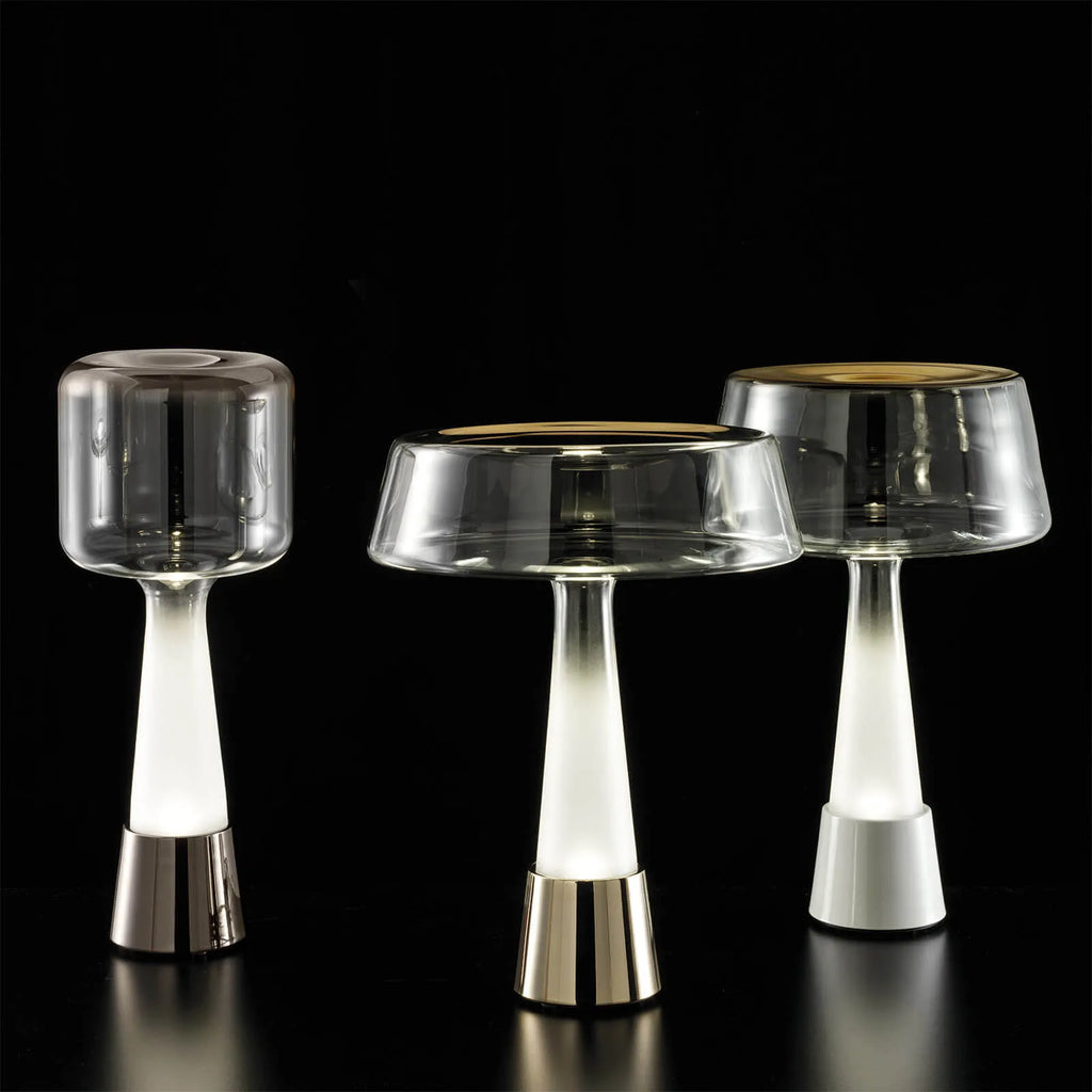 Teco Shaded Glass Table Lamp by Italamp