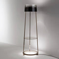 Antea Titanium Glass Floor Lamp by Italamp