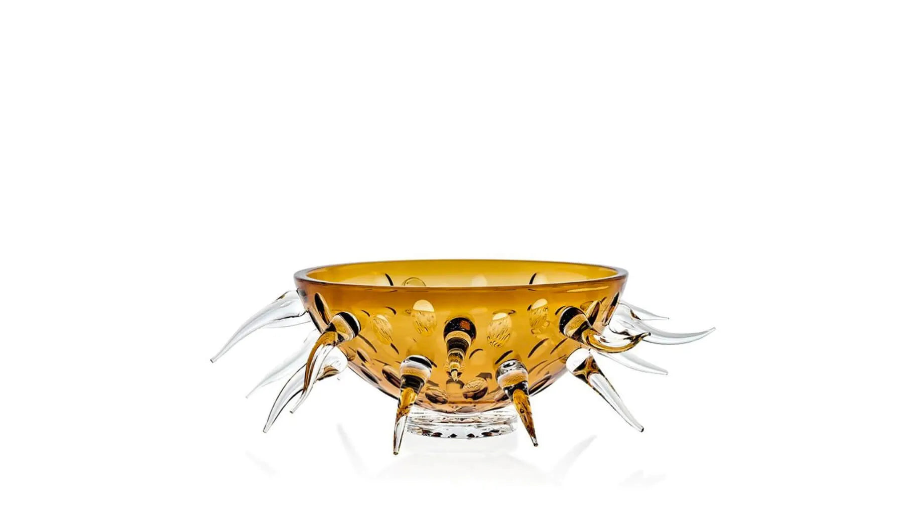 Erinaceus Bowl by Mario Cioni/Tondo Doni - Unique Luxury Amber Crystal Bowl