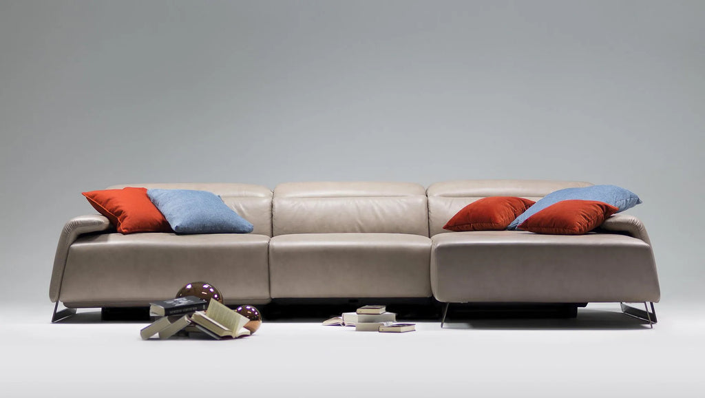 Canaletto Italian Leather Sofa by Nicoline Italia