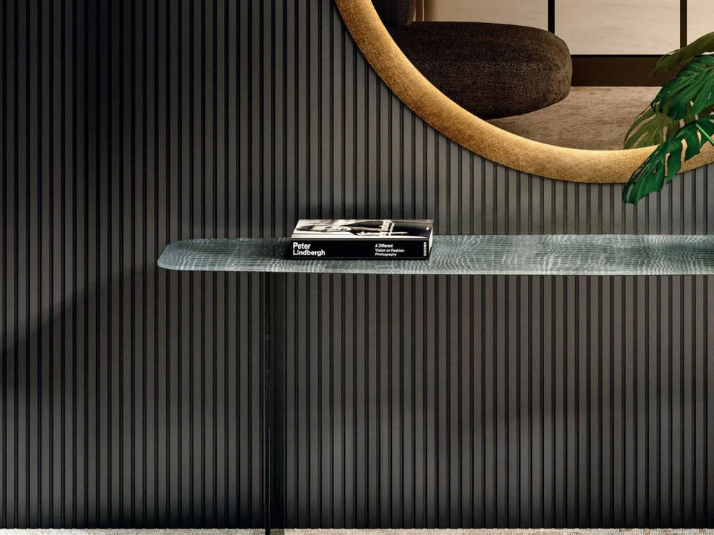 Deba Elegant Glass Console Table by LAGO