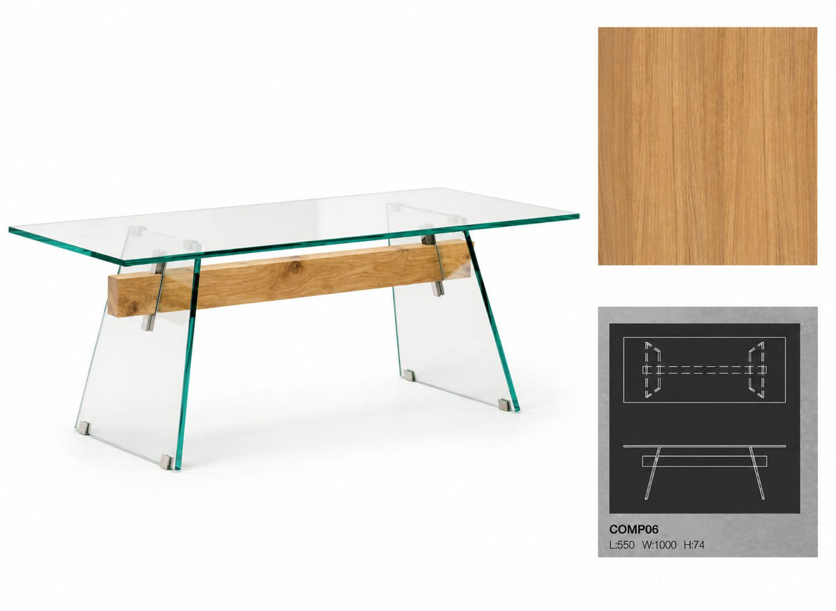 Compression Dining Table by Glas Italia