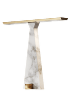 Traccia Gold Calacatta Marble Table Lamp by Italamp