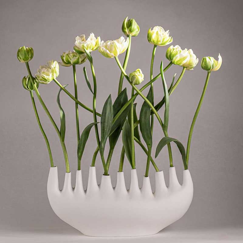 Rhizom Porcelain Vase by Klatt Objects