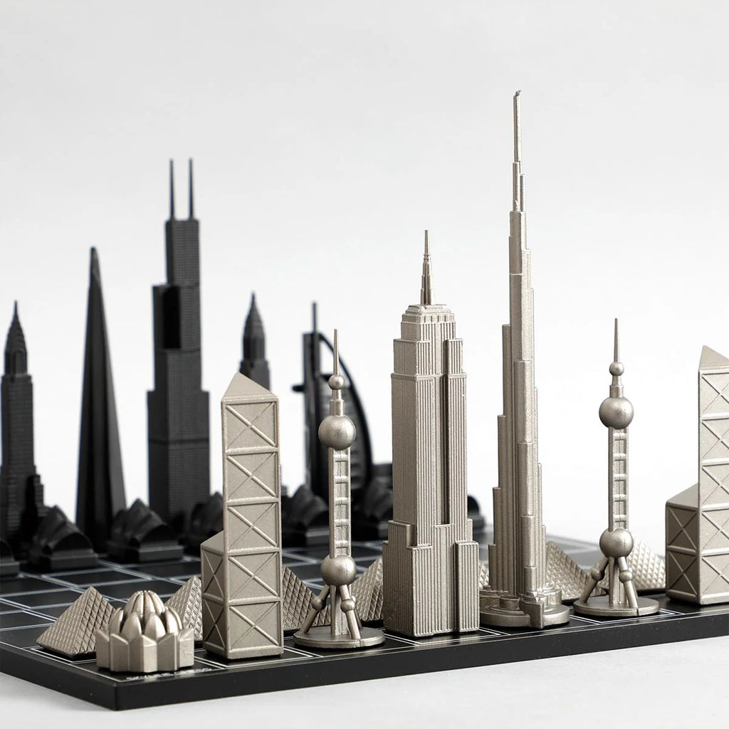 World Icons Chess Board by Skyline Chess