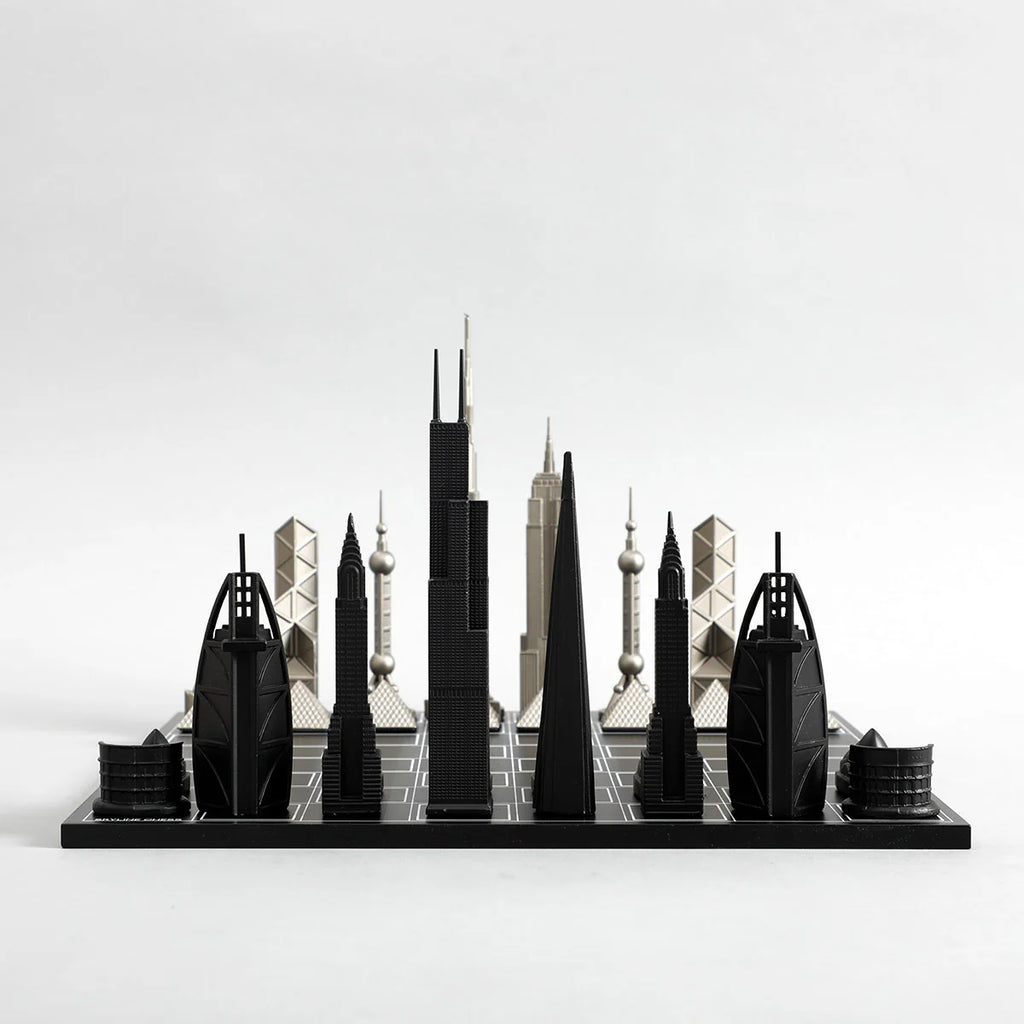 World Icons Chess Board by Skyline Chess
