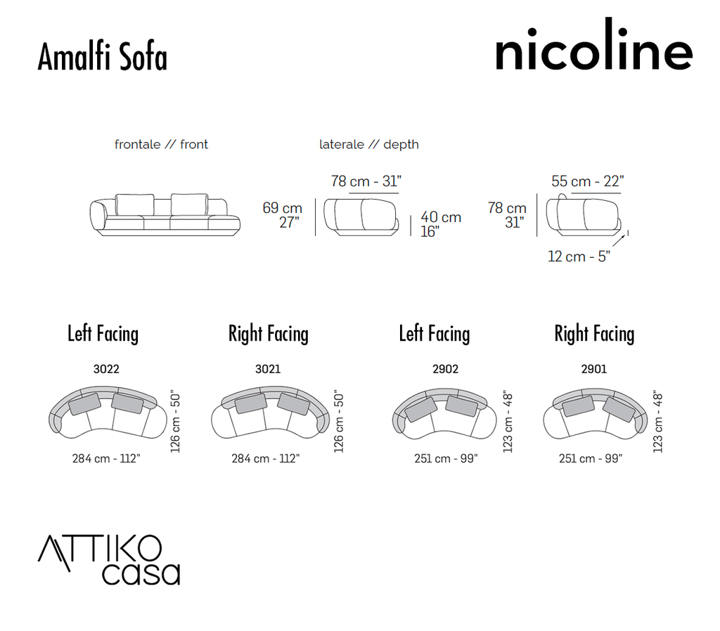 Amalfi Sofa by Nicoline