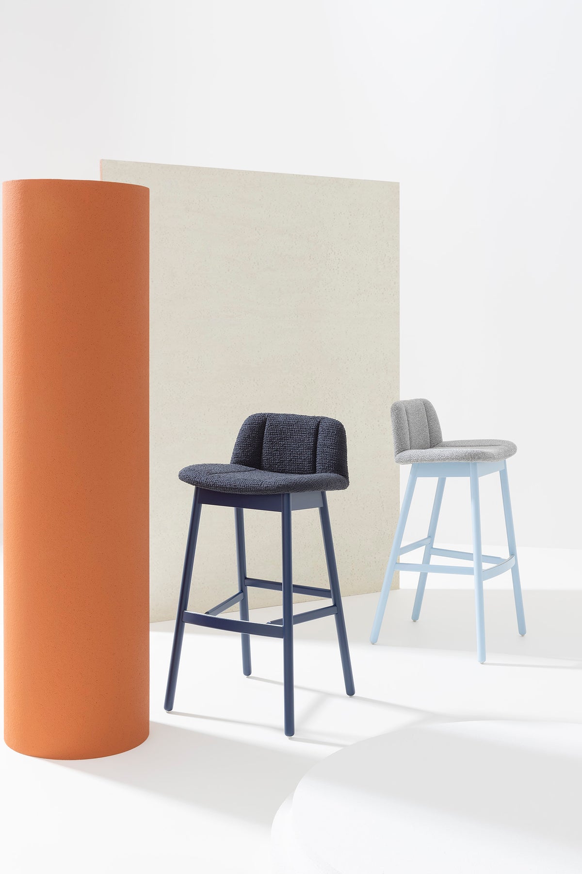 Hippy Upholstered Barstool by Billiani