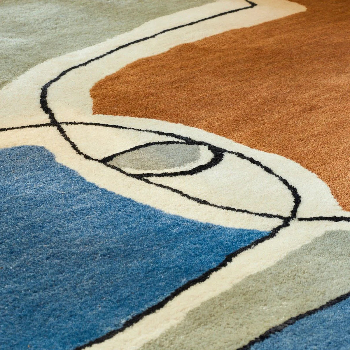 The Bleu Des Yeux Rug by Toulemonde Bochart