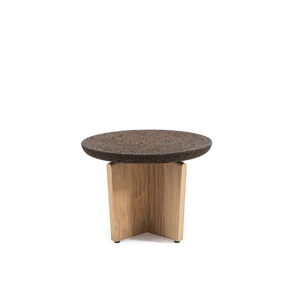 Cross Teak & Cork Side Table by Ethimo