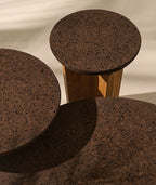 Cross Teak & Cork Side Table by Ethimo