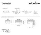 Canaletto Italian Leather Sofa by Nicoline Italia