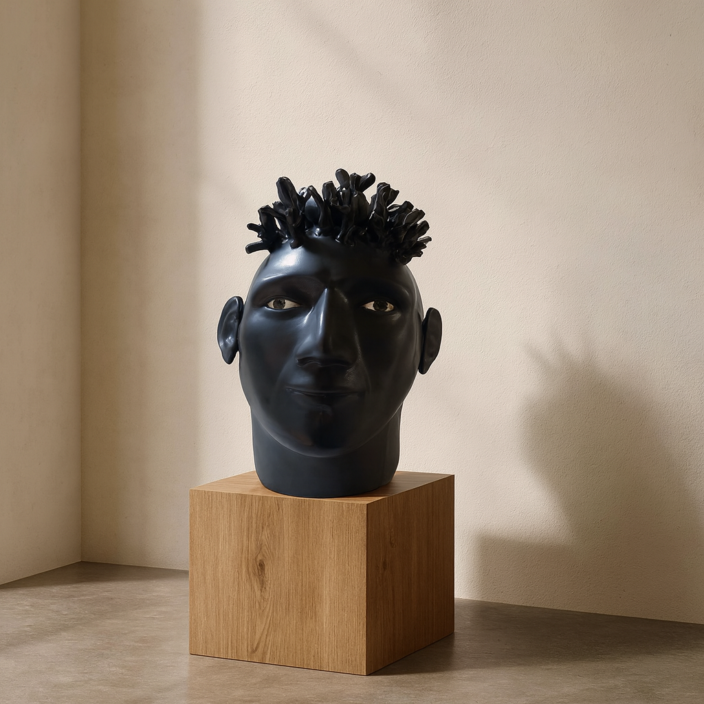 Scipio Porcelain Black Head by Elica