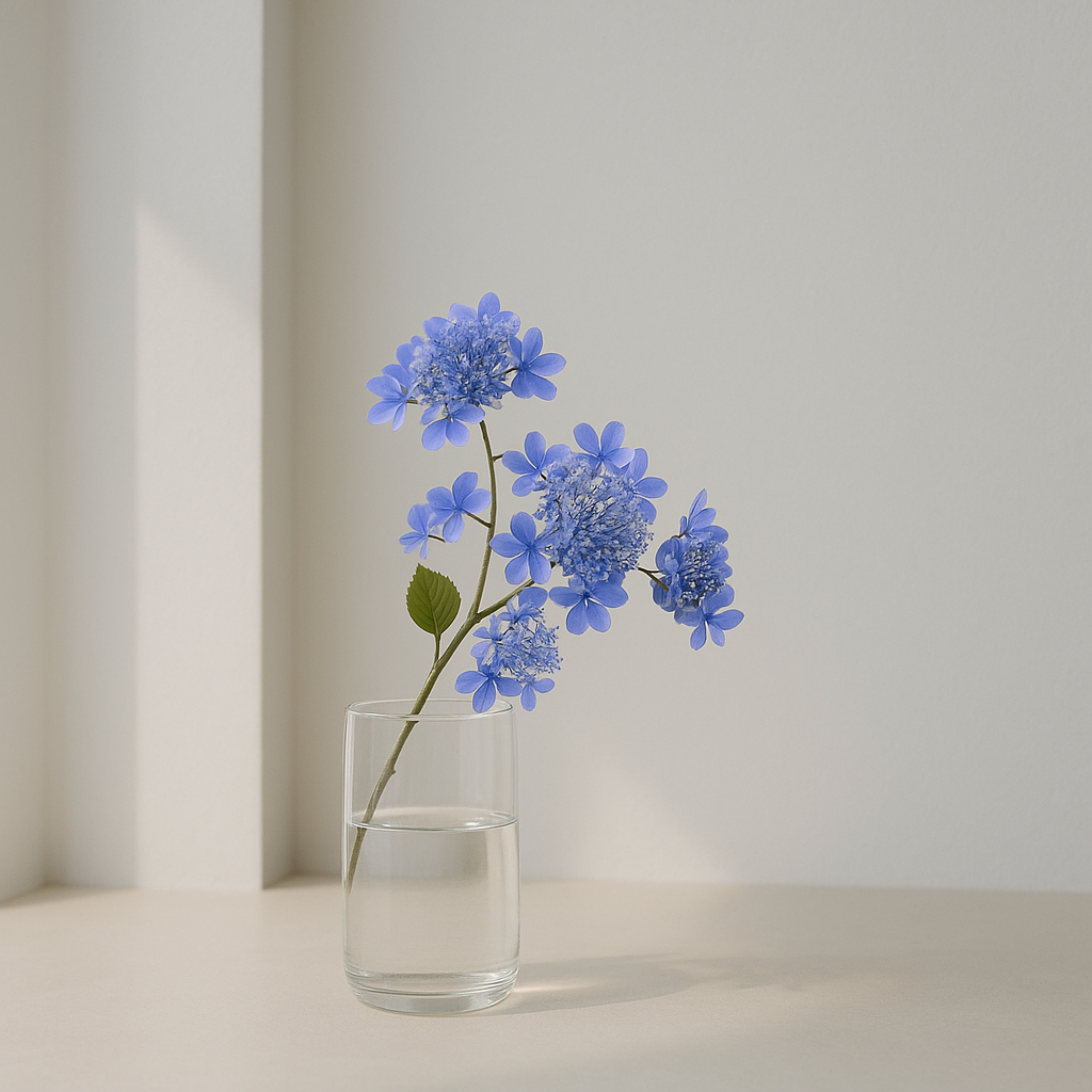 Hydragenea Spray Blue by Silk-Ka