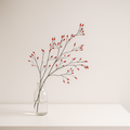 Roseship Spray Red by Silk-ka