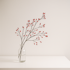 Roseship Spray Red by Silk-ka