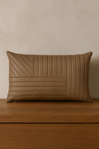 Motum Taupe Cushion by AYTM