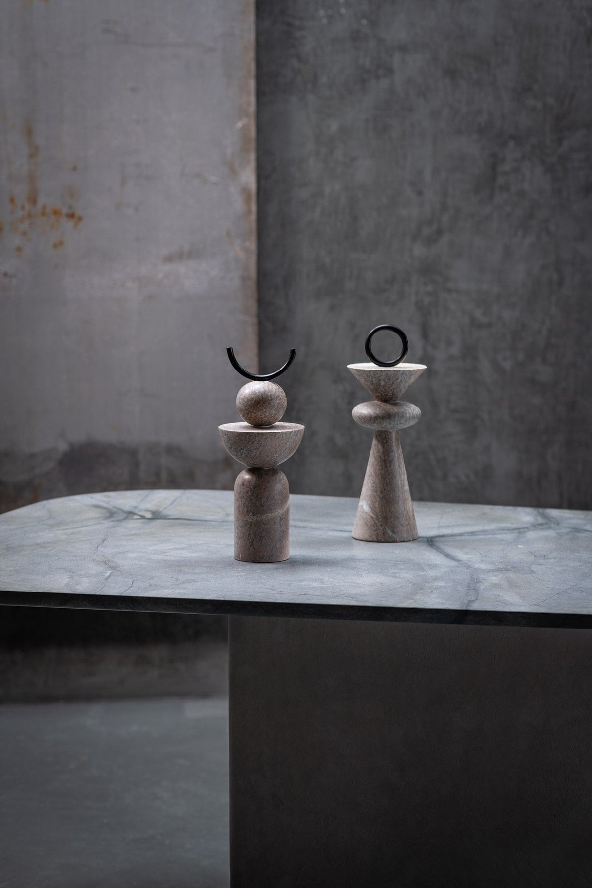 Constantin Totem Soapstone Sculptures by Gardeco