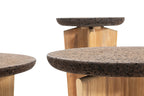 Cross Teak & Cork Side Table by Ethimo