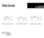 Deba Elegant Glass Console Table by LAGO