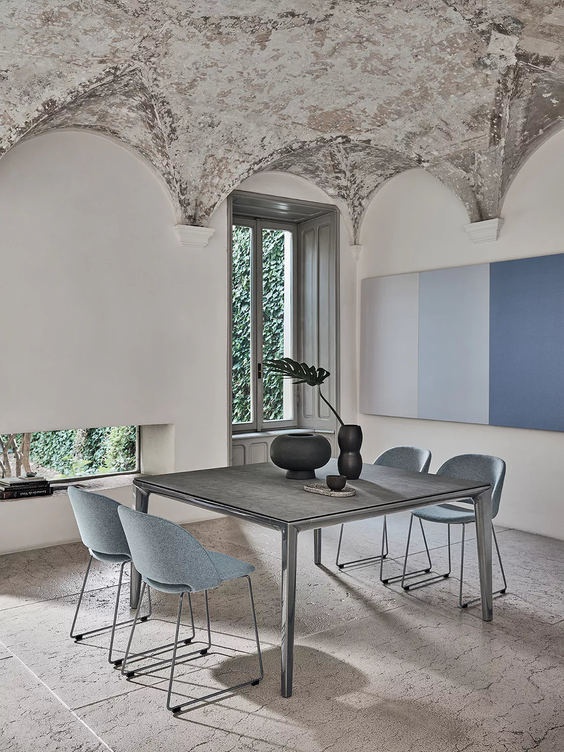 Duke Square Table with Extension by Bontempi
