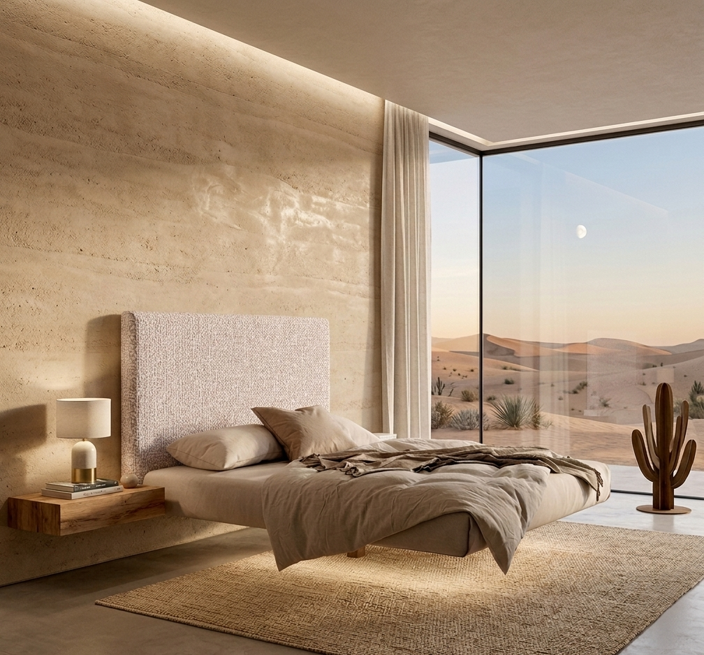 Fluttua High Headboard King Size Bed by LAGO