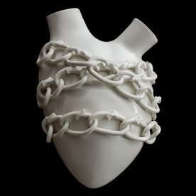 Chains Porcelain Heart by Elica
