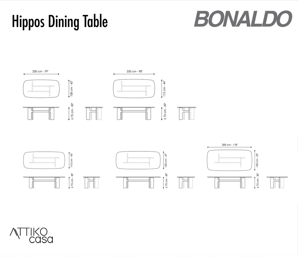 Hippos Dinning Table by Bonaldo