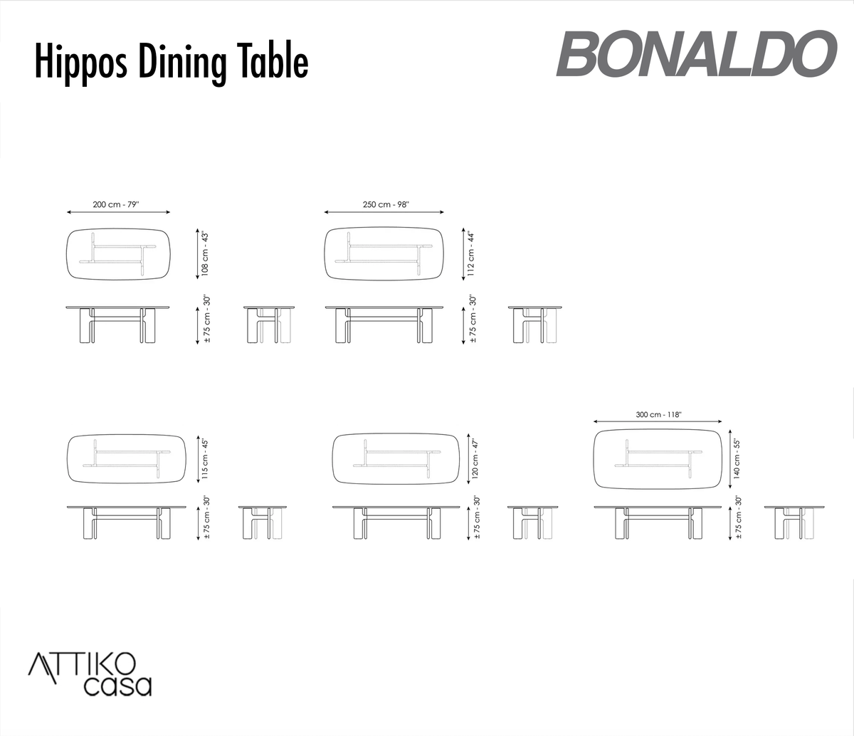 Hippos Dinning Table by Bonaldo