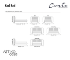 Karl King Bed by Conte Casa
