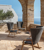 Knit Rocking Chair Outdoor Seating by Ethimo