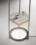Antea Titanium Glass Floor Lamp by Italamp