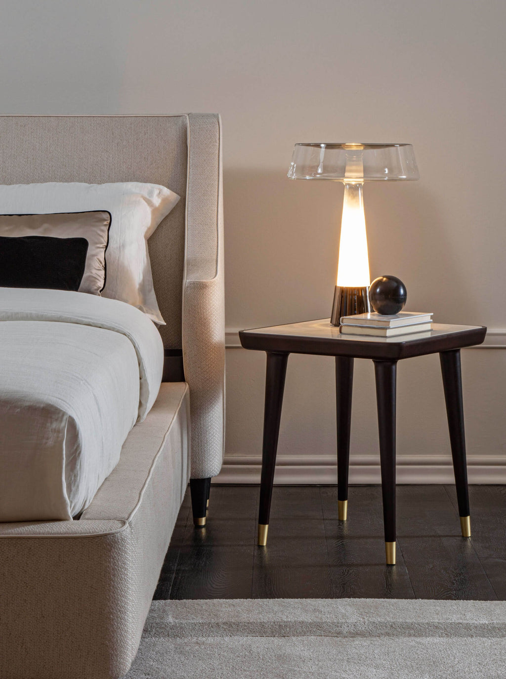 Teco Shaded Glass Table Lamp by Italamp