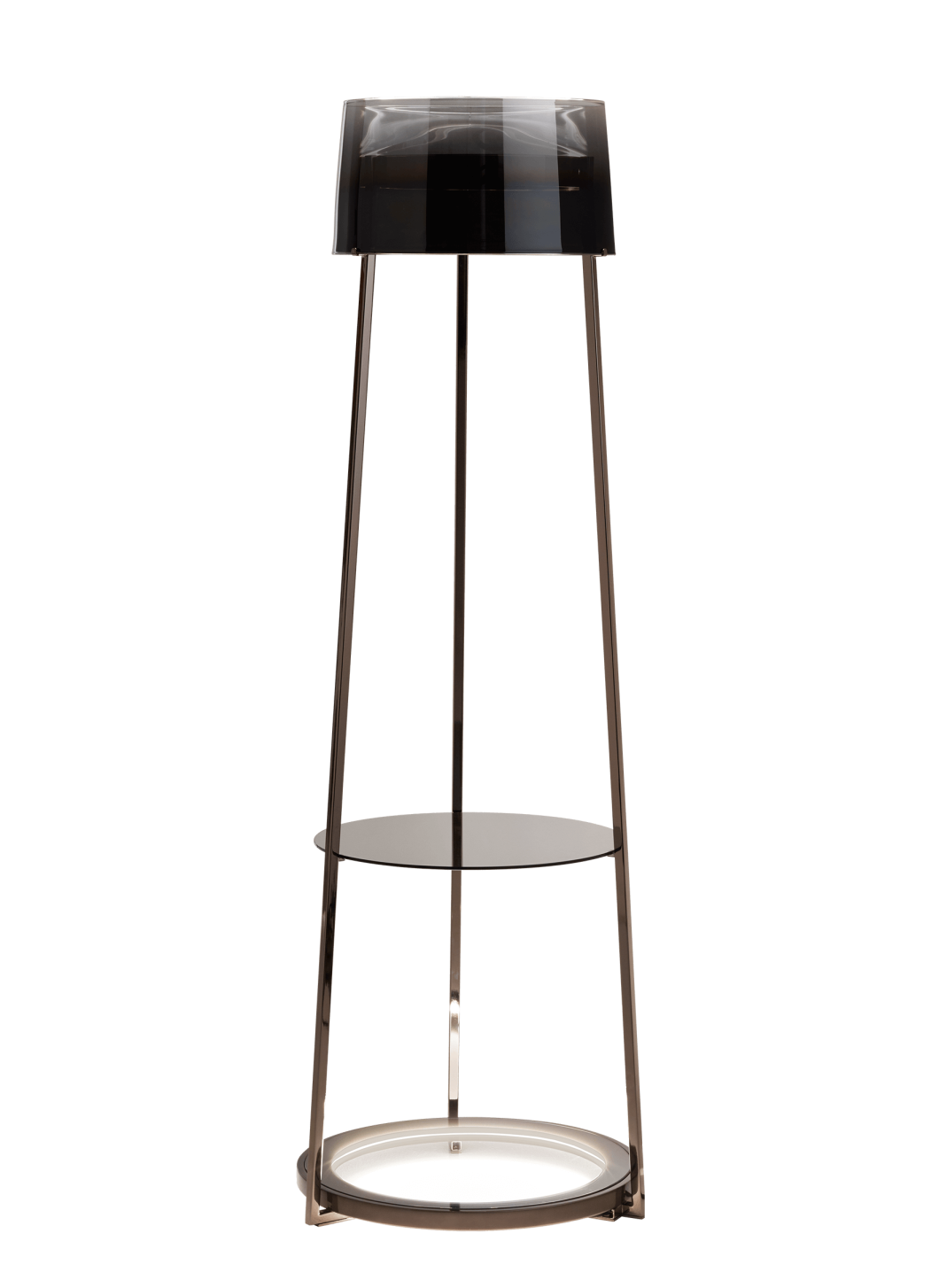 Antea Titanium Glass Floor Lamp by Italamp