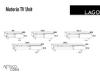 Materia Wall-Mounted Glass TV Unit by LAGO