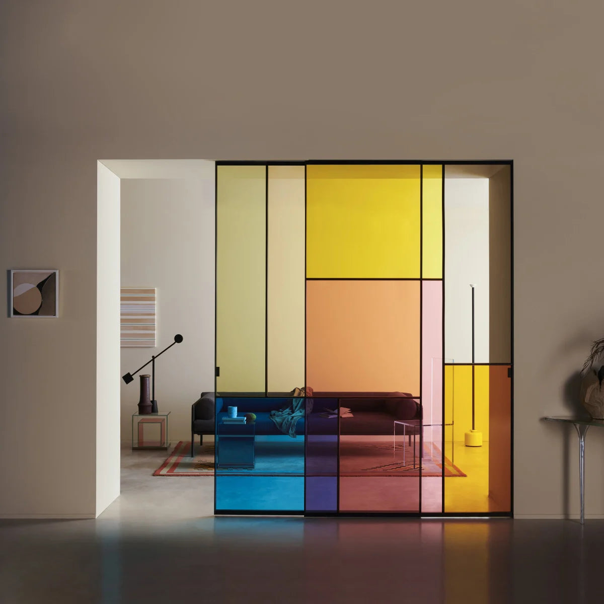 Sherazade Patchwork Sliding Door by Glas Italia