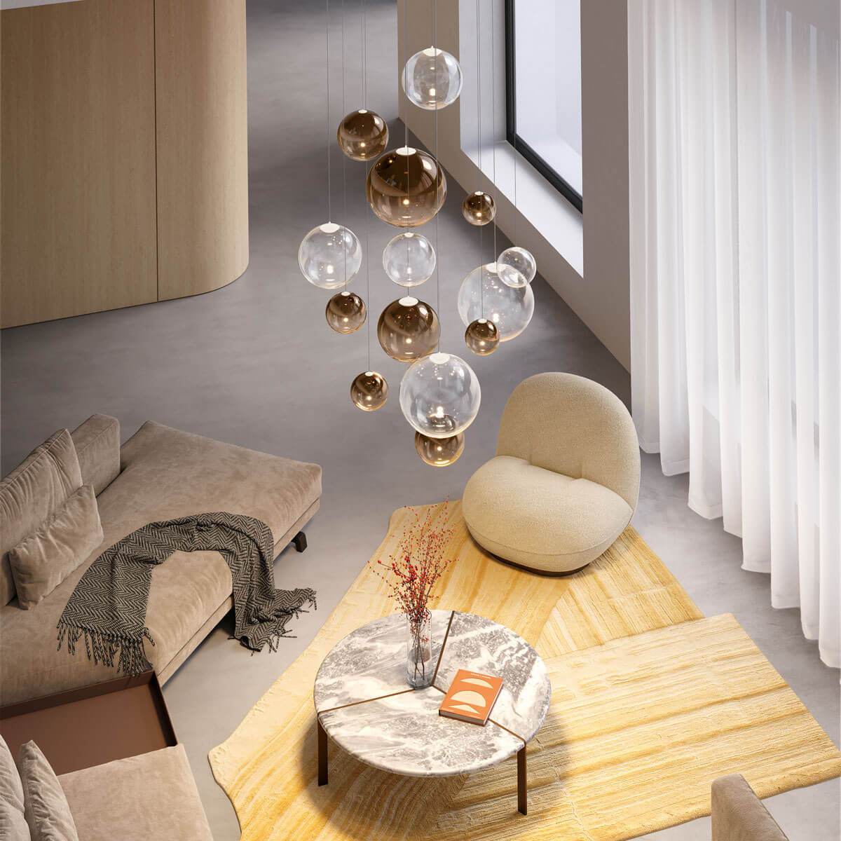 Random Pendant Lamp by LODES