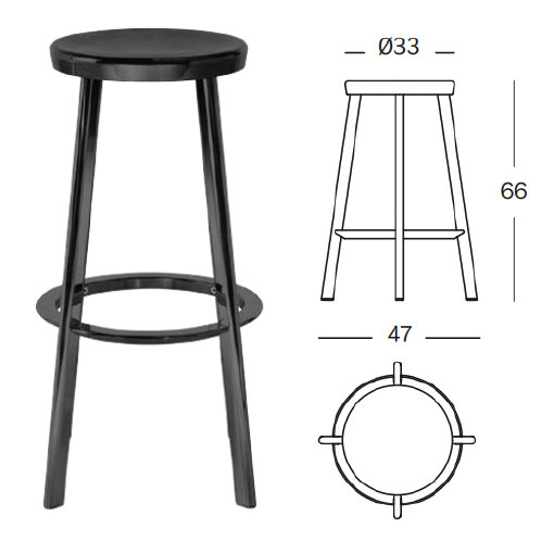 Déjà-vu Barstool by Magis