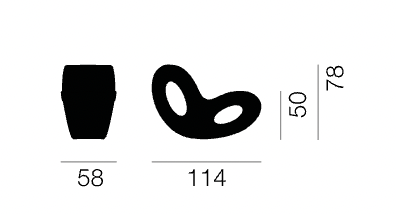 Voido Outdoor Rocking Chair by Magis
