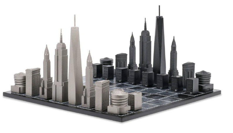 World Icons Chess Board by Skyline Chess