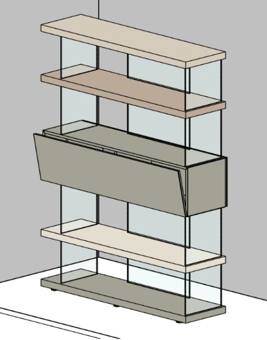 Air Floating Bookshelf by Lago