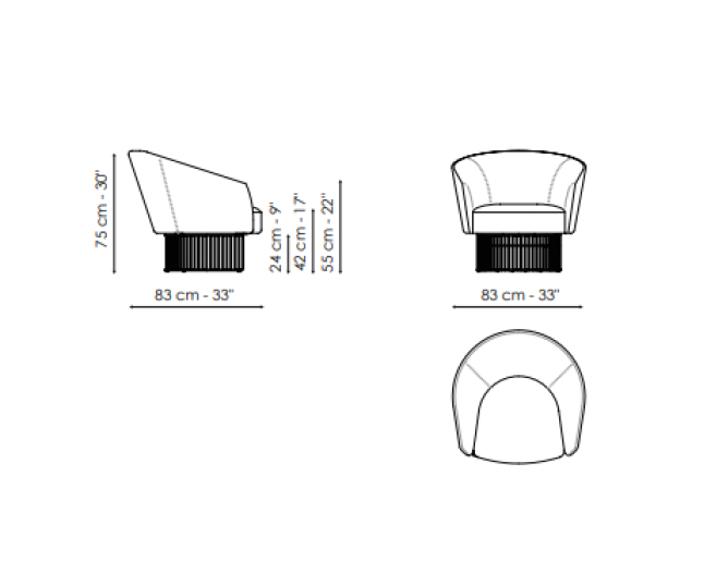 Bruno Armchair by Bonaldo