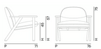 Peggy Armchair by Bross