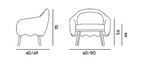 Corolla Lounge Armchair by Billiani