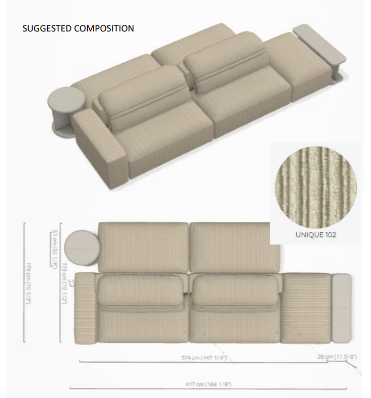 Crossline Sofa by Ditre Italia